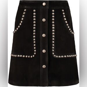 GOLDEN GOOSE - SUEDE ARTEMIDE MINISKIRT